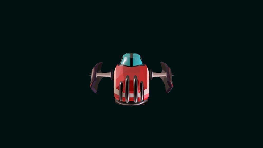 Low-poly Spaceship 3