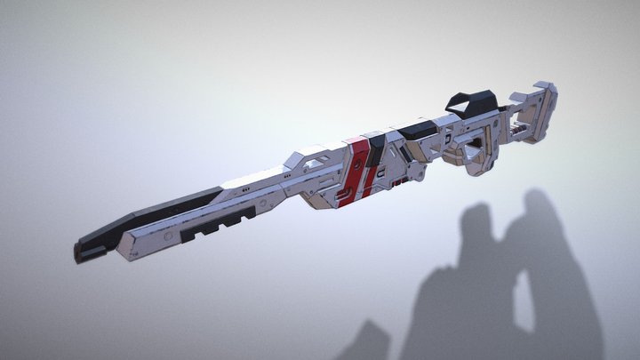 Arctic sci fi rifle 3D Model