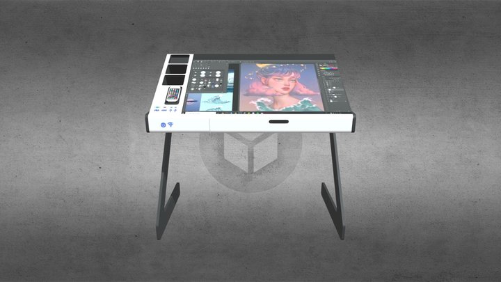 mesa de trabajo 3D Model