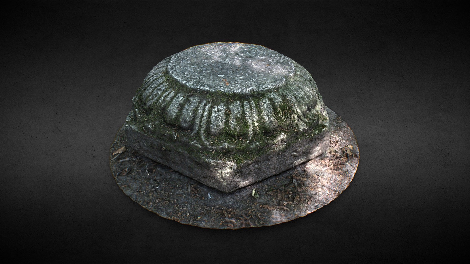 Ilowa palace park - Japanese garden stone — Sketchfab embed 3D viewer