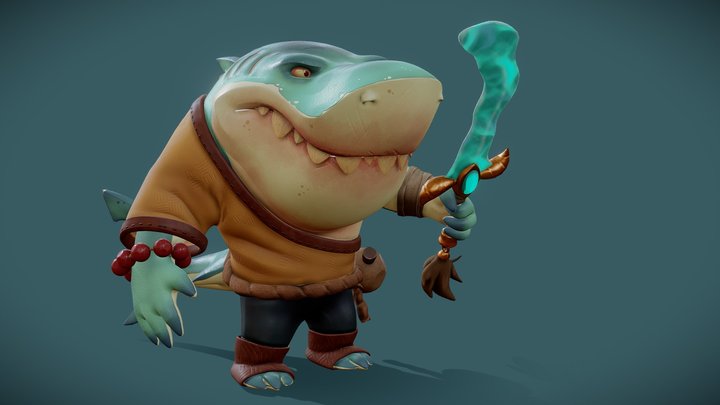 Shaolin shark 3D Model