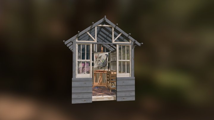 Grandma's house - Garden house WIP 3D Model