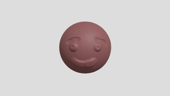 bitten off chocolate candy 3D Model