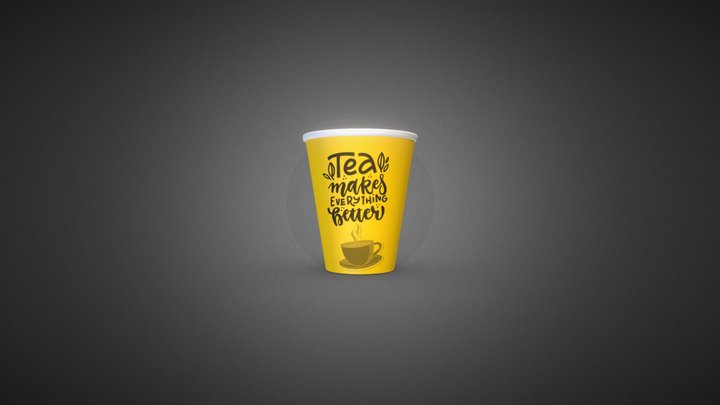 Tea Cup 3D Model