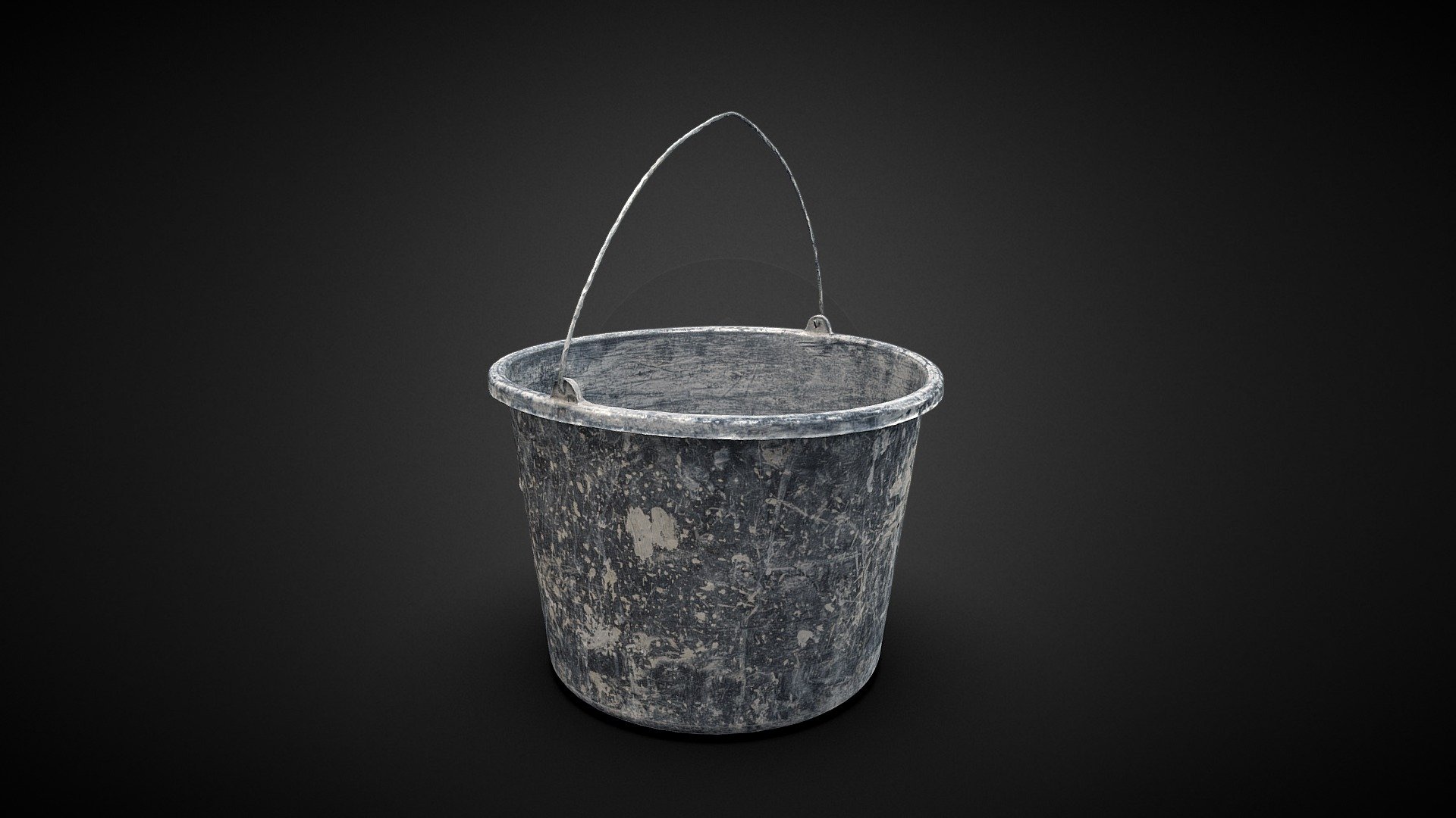 Pail Bucket Plastic 3D Scan