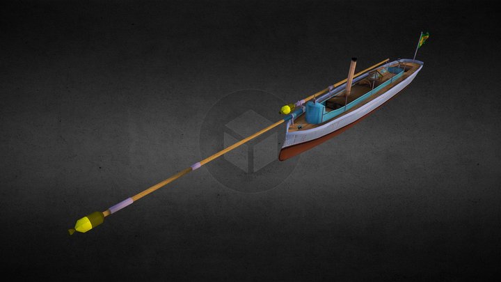 Alfa III spearhead torpedo boat 3D Model