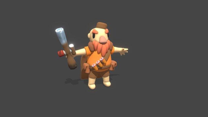 Big Rifleman 3D Model