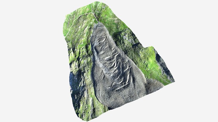 Rock glacier at Äußeres Hochebenkar, 2024 3D Model