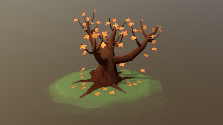 Autumn Tree 3D Model