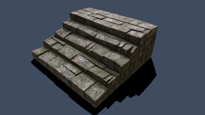 Stone_Stair_Case 3D Model