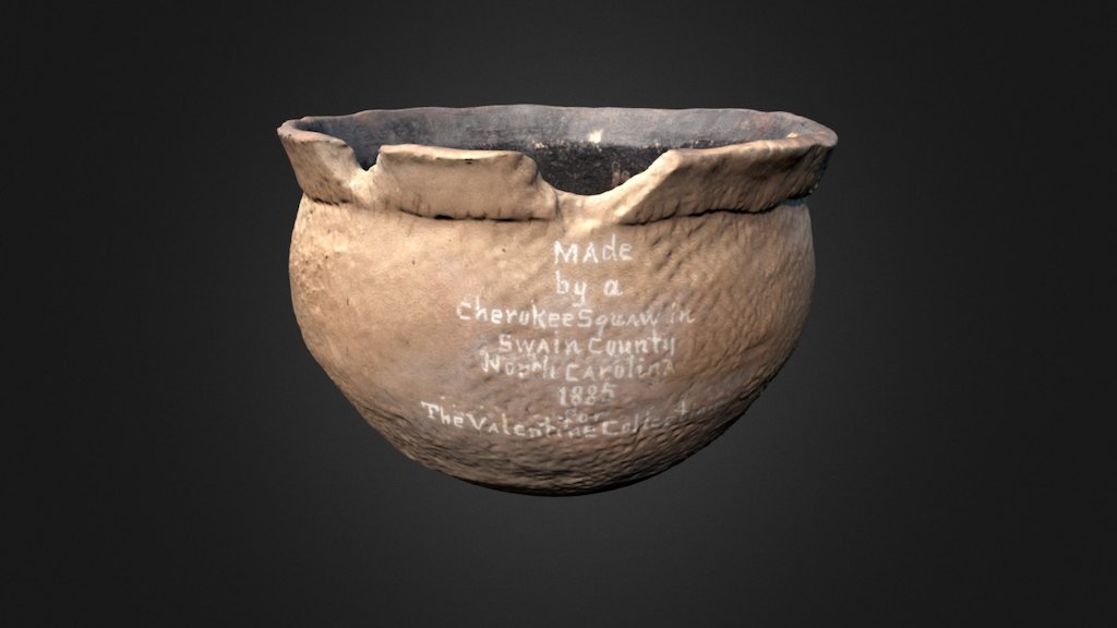 Cherokee Check-Stamped Jar (2176p6)