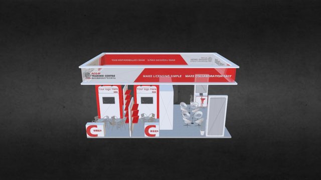 ChinaPavilion Booth Desgin 3D Model