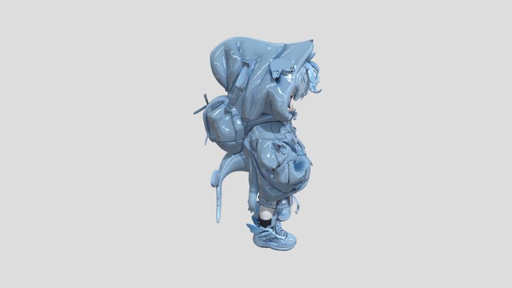 Boy dressed as a shark – Modello 3D gratuito STL