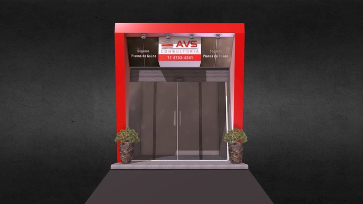 FACHADA AVS CONSULTORIA 3D Model