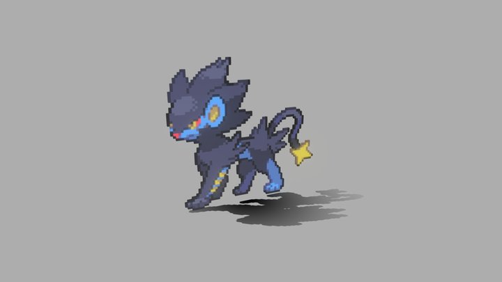 Luxray Mejorado 3D Model