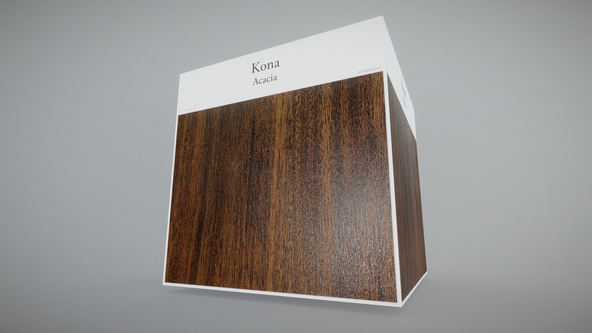 3D model Kona (Acacia) - This is a 3D model of the Kona (Acacia). The 3D model is about a box with a lid.