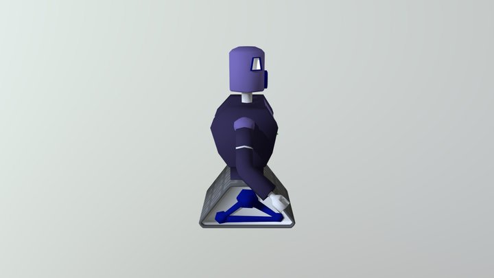 Robô Destruído 3D Model