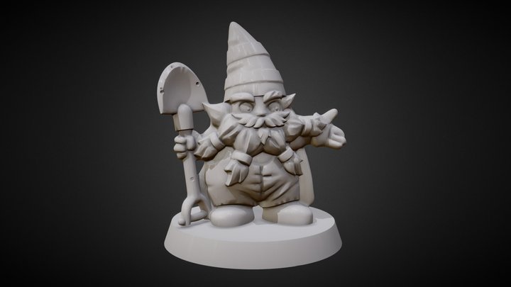 Dwarf meeple 3D Model
