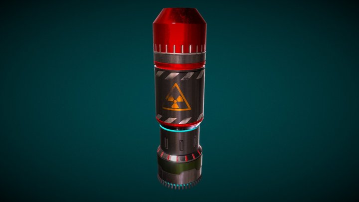 Radioactive Explosive gernade 3D Model