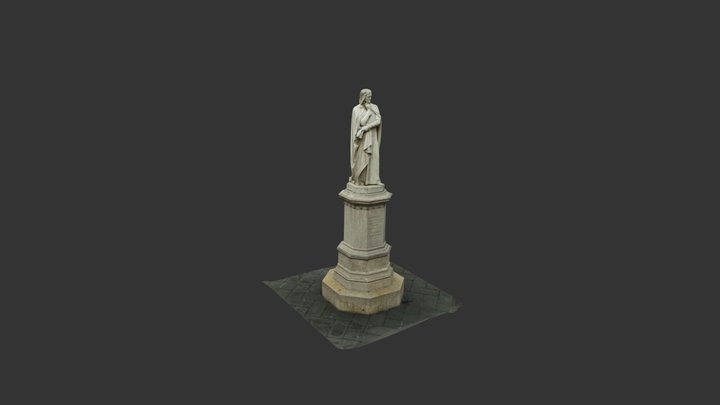 Dante - Piazza dei Signori, Verona 3D Model