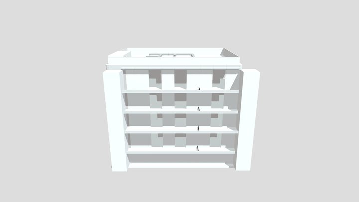 Model Escenario Departamentos con Escaleras 3D Model