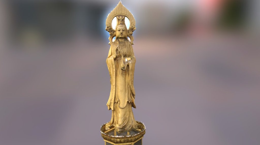 Guanyin Bodhisattva — Sketchfab embed 3D viewer