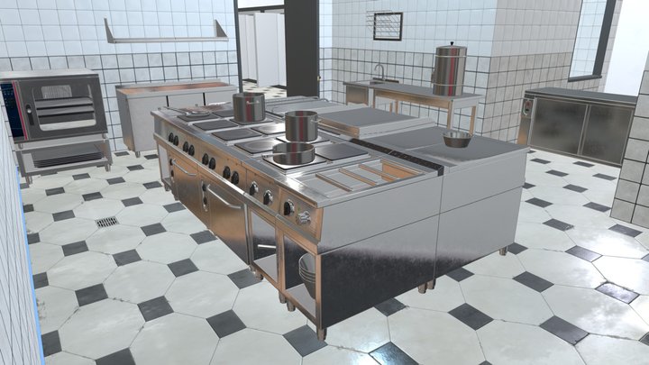 Sborka_Kitchen_4_Room 3D Model