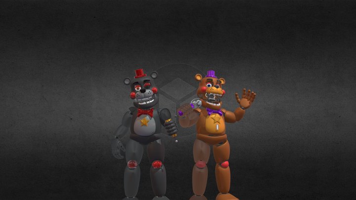 Lefty and rockstar Freddy Release 3D Model