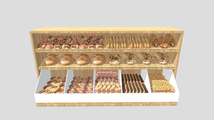 Bread shelf 3D Model