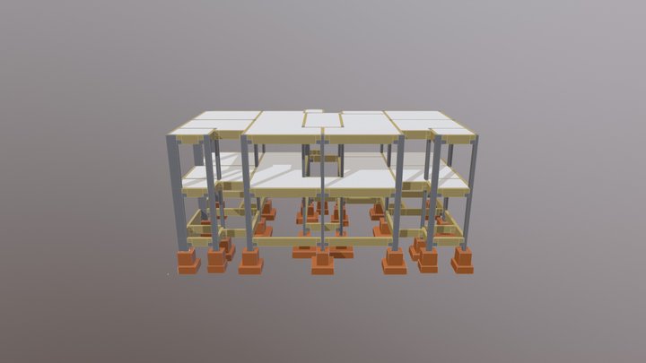 Edifício Residencial pré-moldado - Goiânia - GO 3D Model