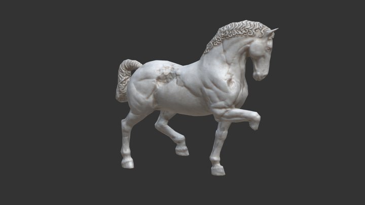 Horse Statue 3D Model