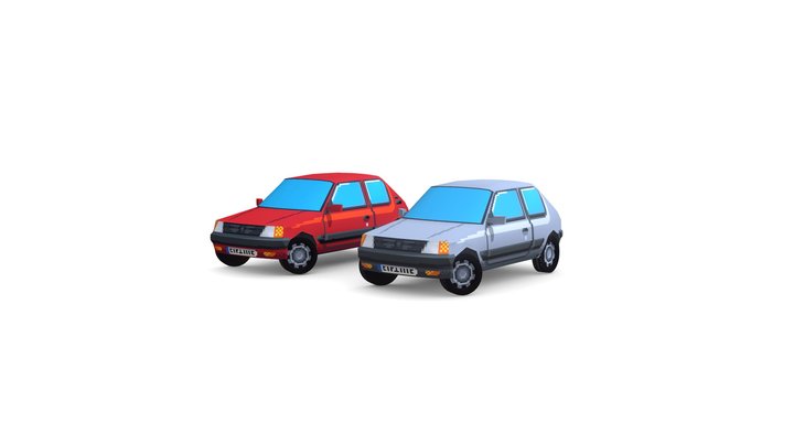 Peugeot 205 GTI 3D Model