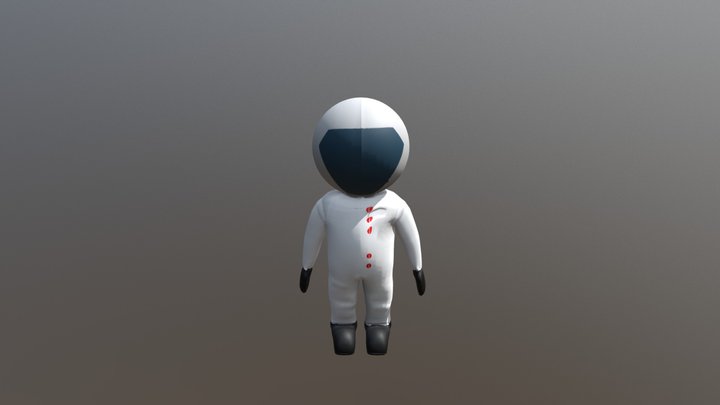 Spaceman Jump 3D Model