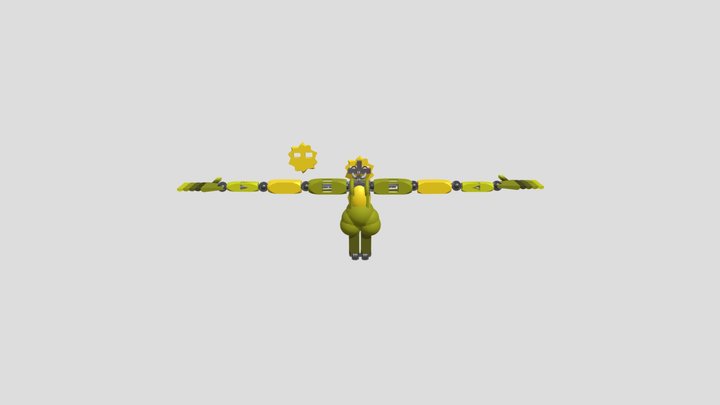 Cloudskeeper (WITHOUT BONES), sun animatronic 3D Model
