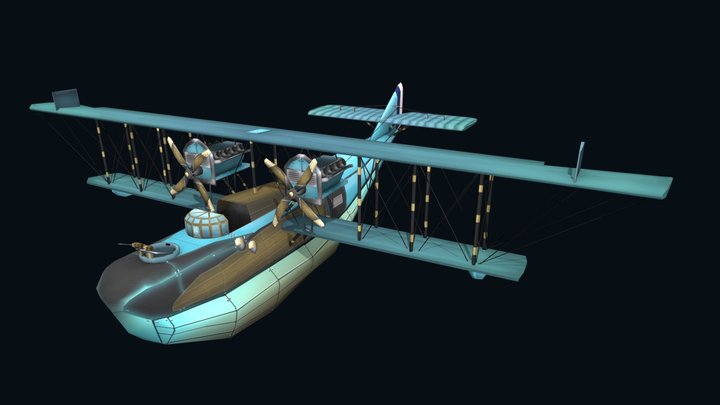 Felixstowe F2a - Flying Circus 3D Model
