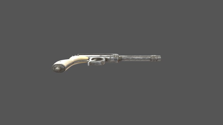 Flint Pistol 3D Model