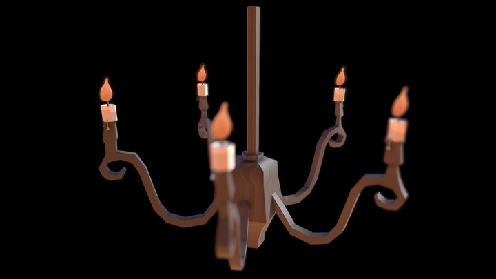 Asset5 - Chandelier 3D Model