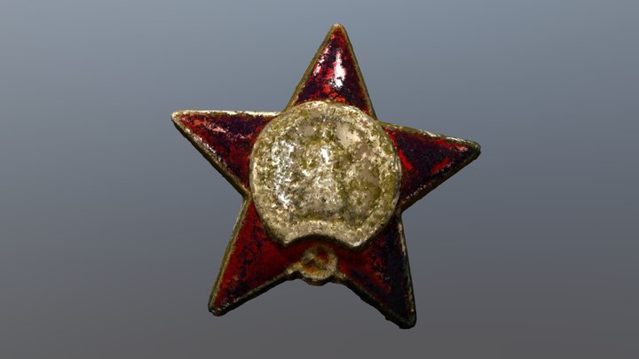 "Order of the Red Star" Medal (VCU_3D_4031) – Modello 3D gratuito STL