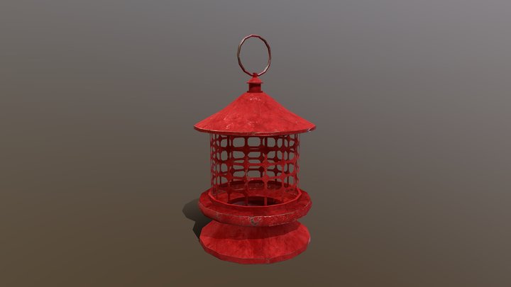 Rusty Metal Lantern | Game Ready 3D Model 3D Model