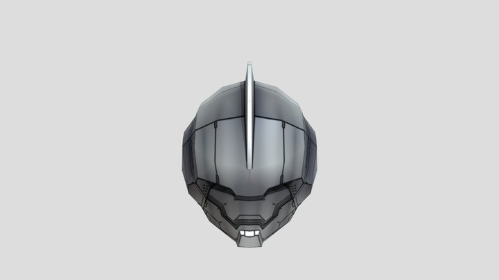 Ultraman Jack Helmet Roscale Lowpoly