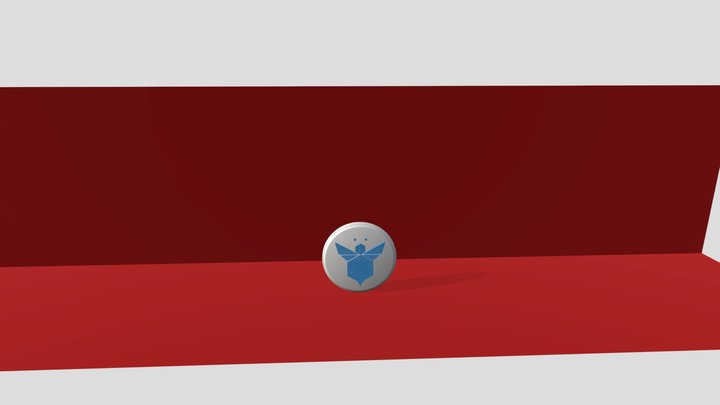 3D model button FBX 3D Model