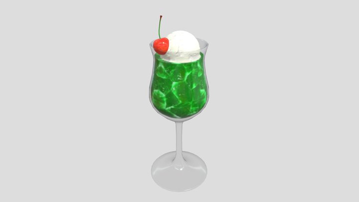 melon cream soda 3D Model