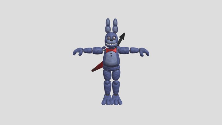 Unwithered Bonnie Reimagined 3D Model