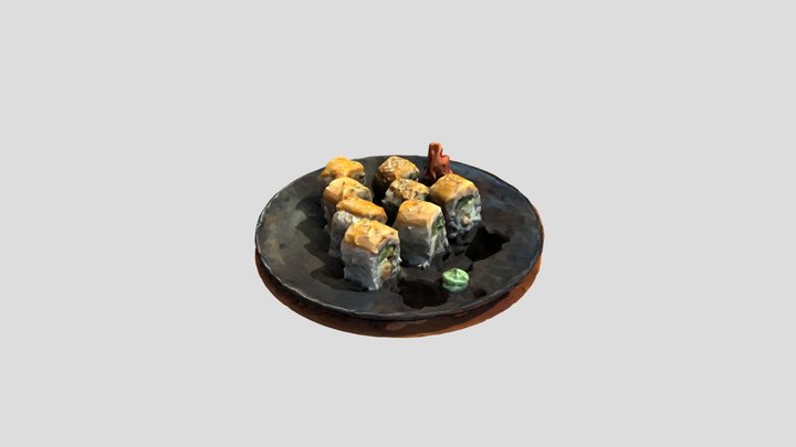 SUSHI LOW POLY CLEANED 3D Model
