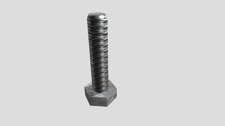 Screw Low poly 3D Model
