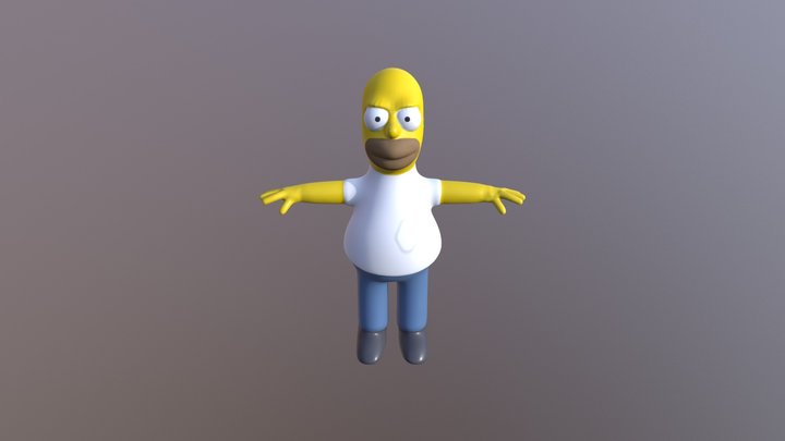 Homer Simpson mk2 3D Model