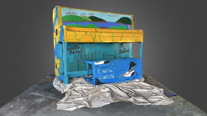Sunflower Piano 3D Model