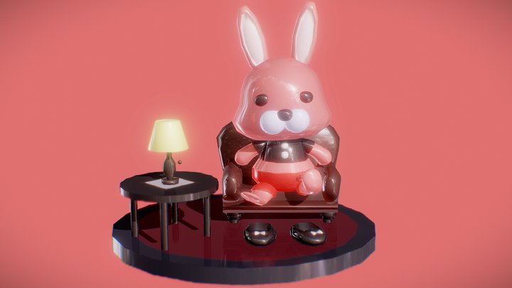 Maya Rabbit 3D Model