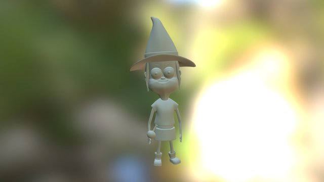Little Witch 3D Model