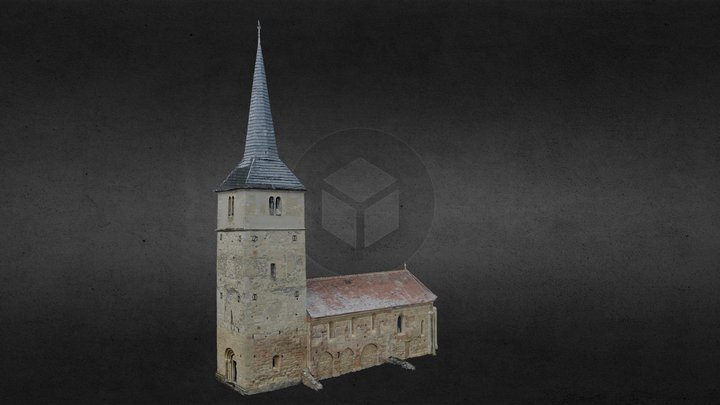 Romanesque church of Cricau (Alba, RO) 3D Model